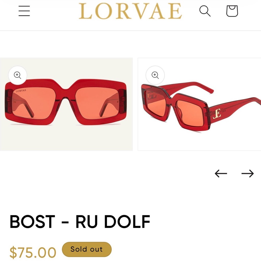 Lorvae Red Sunglasses